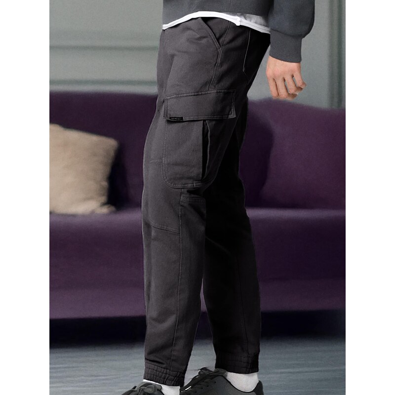 Sinsay - Džíny regular jogger fit - šedá