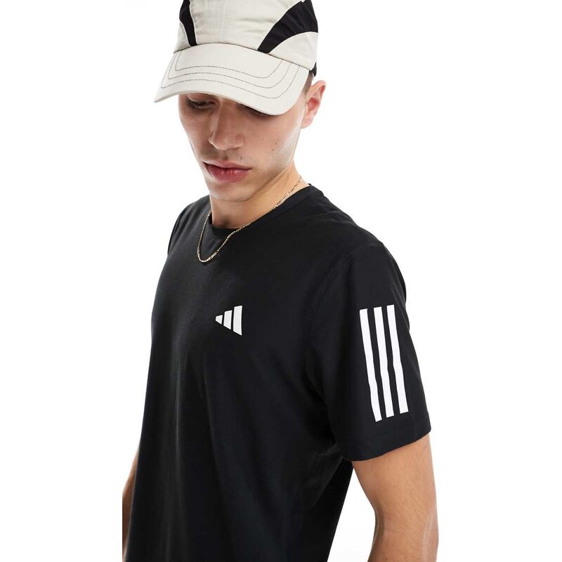adidas performance adidas Running Own The Run t-shirt in black