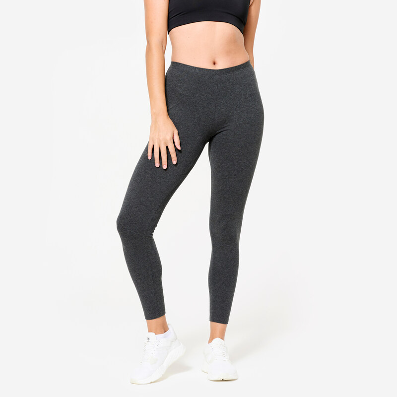 DOMYOS Dámské bavlněné fitness legíny 103265364