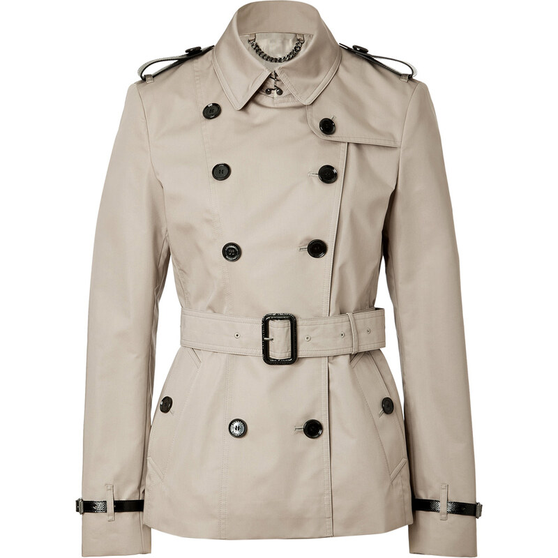 Burberry London Cotton Blend Trench Jacket