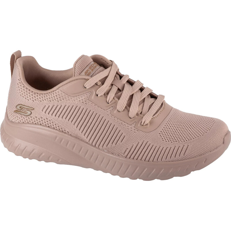 Růžové dámské tenisky Skechers Bobs Squad Chaos - Face Off