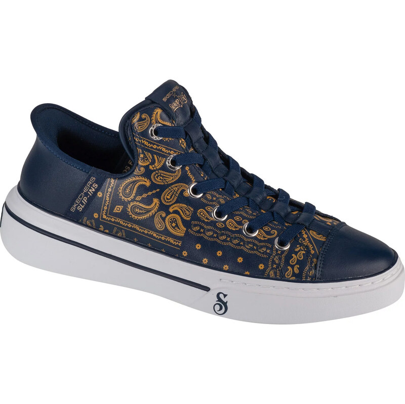 Tmavě modré pánské tenisky Skechers Slip-Ins Snoop One - Double