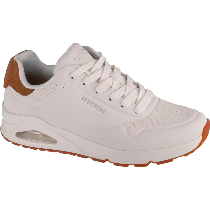 Bílé pánské tenisky Skechers Uno - Suited On Air 183004-WHT