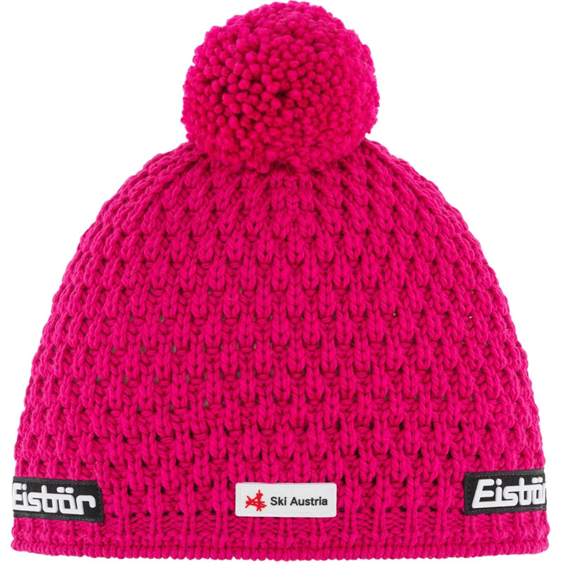 Tmavě růžová čepice s bambulí Eisbar Trail Pompon MU SKA E33133