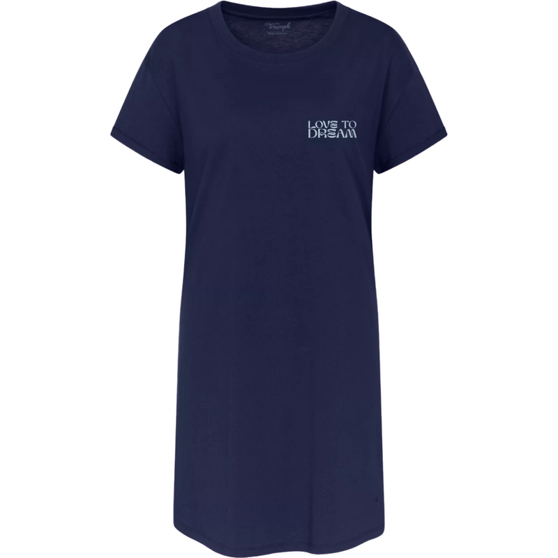 Dámská noční košile Nightdresses NDK X - BLUE - tm. modrá 6047 - 114469828