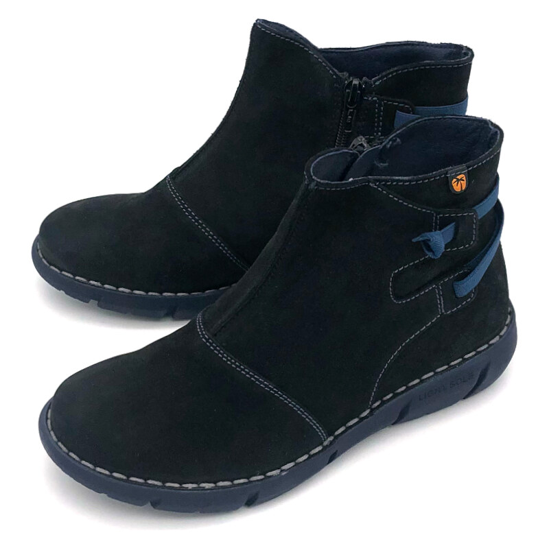 Dámská kožená kotníková obuv 6986 negro Jungla černá 103366938