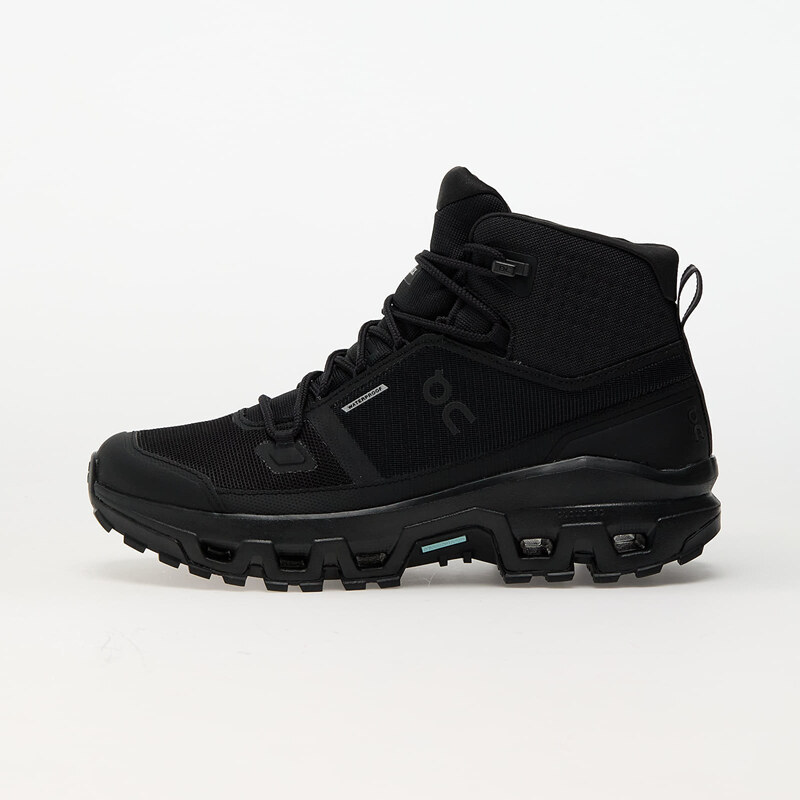 On W Cloudrock Mid WP Black/ Black 103367878