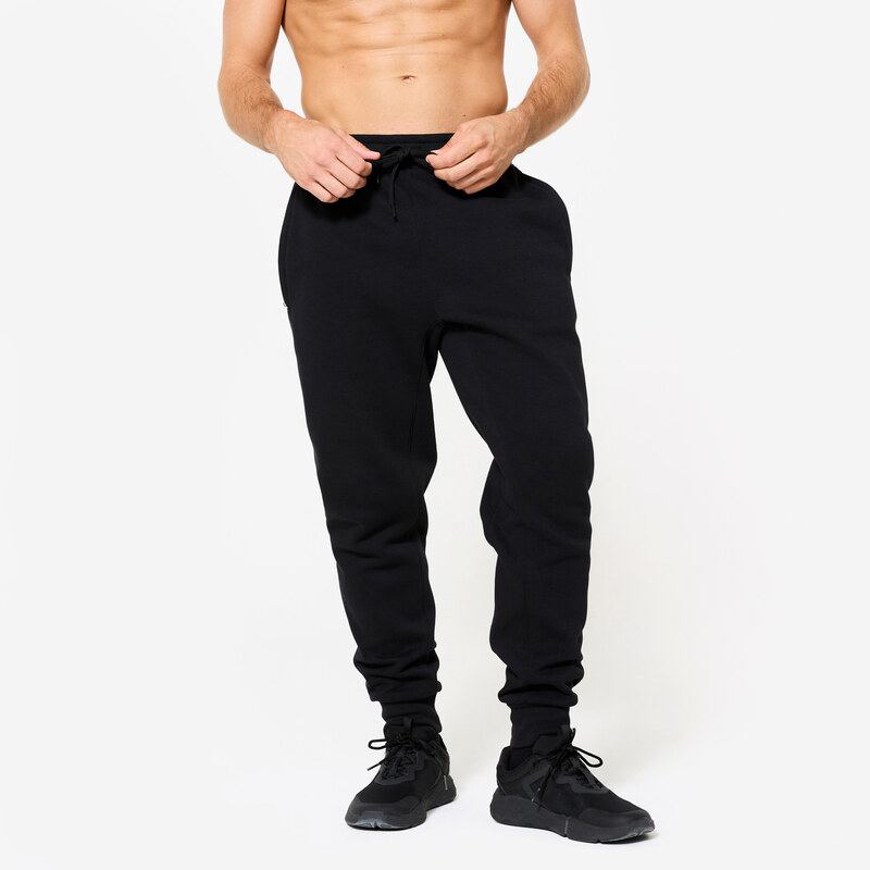 DOMYOS Pánské fitness tepláky slim