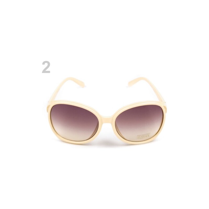 Sluneční brýle dámské (1 ks) - 2 krémová Stoklasa