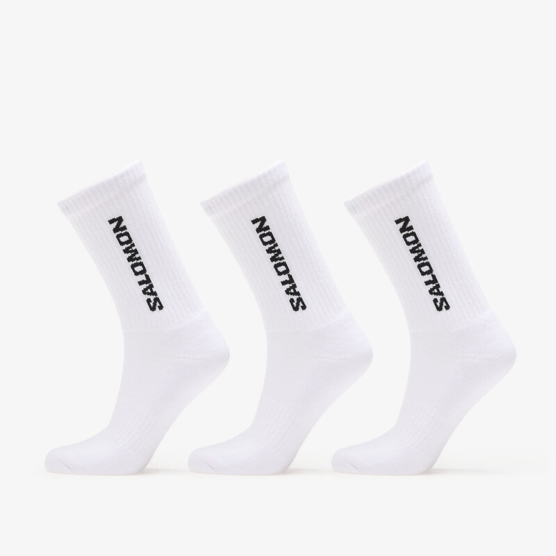 Ponožky Salomon Everyday Crew Socks 3-Pack White/ White XL