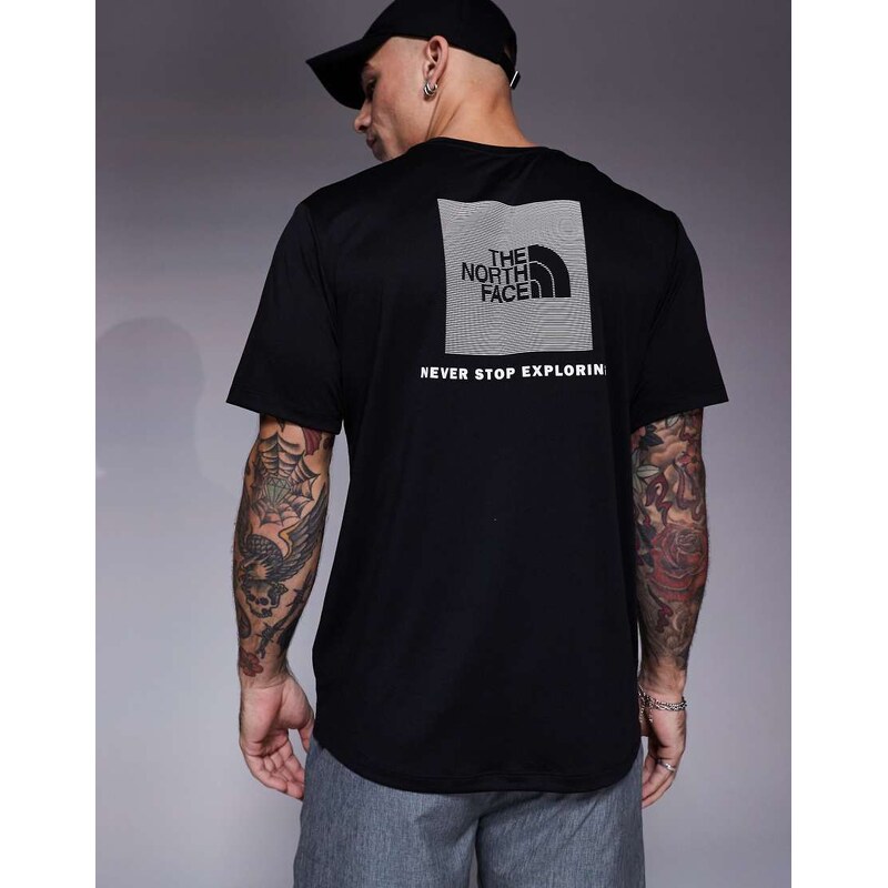 The North Face Training 24/7 Box NSE backprint t-shirt in black