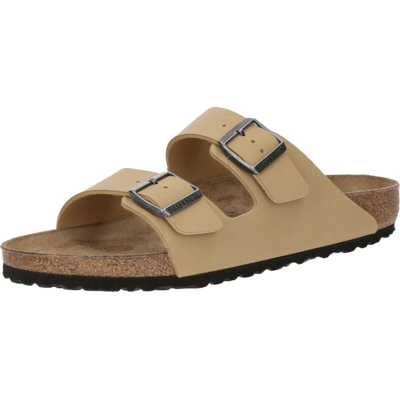 BIRKENSTOCK Sandály Arizona Birkibuc krémová