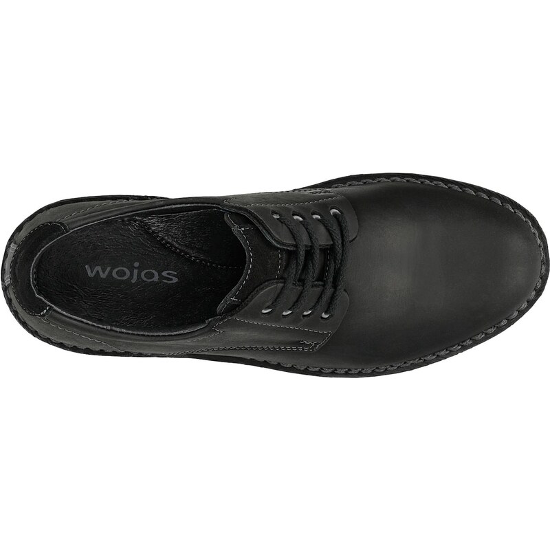 Wojas Černé Pánské Polobotky