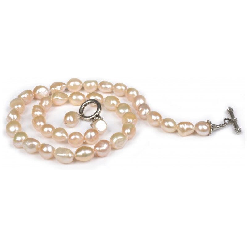 JwL Luxury Pearls Náhrdelník z pravých perel s perlovým přívěskem JL0042
