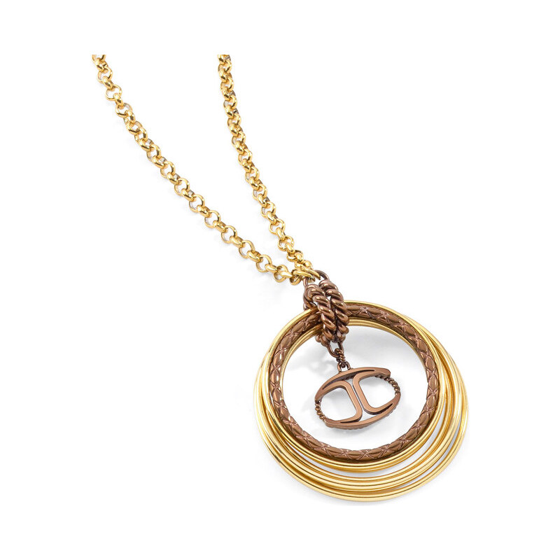 Just Cavalli Pozlacený ocelový náhrdelník Infinity SCHX20
