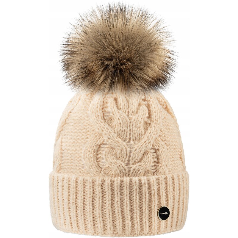 Fashionweek Dámská čepice s bambulí WOOL-ALICE