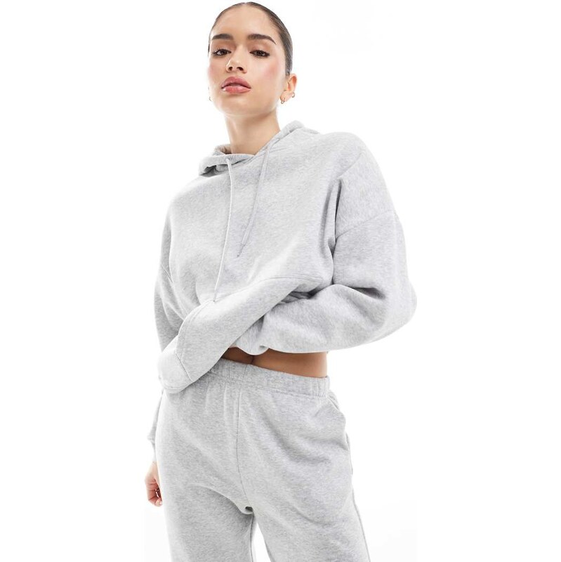 ONLY hoodie co-ord in light grey melange 103420494