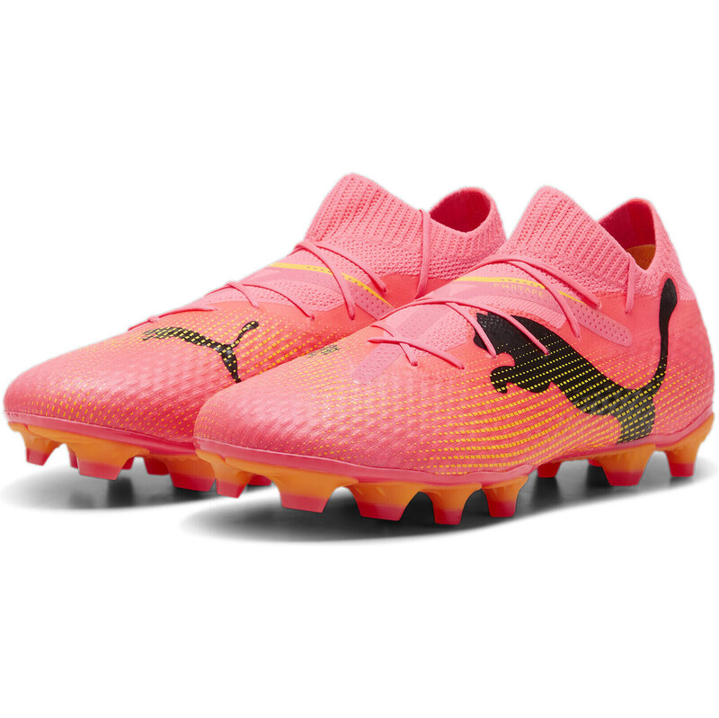 PUMA Kopačky FUTURE 7 PRO FG/AG PUMA Sunset Glow Black Sun