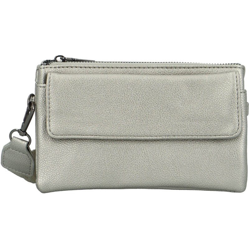 MaxFly Trendy dámská crossbody kabelka Santiana new, stříbrná