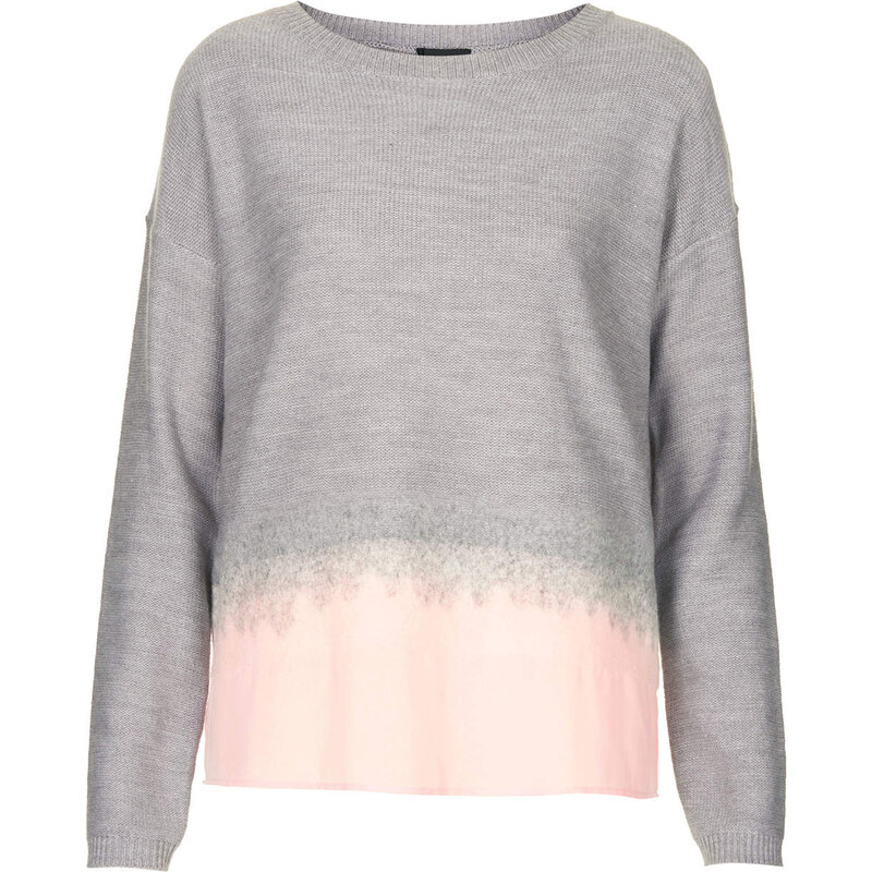 Topshop Knitted Needle Punch Jumper
