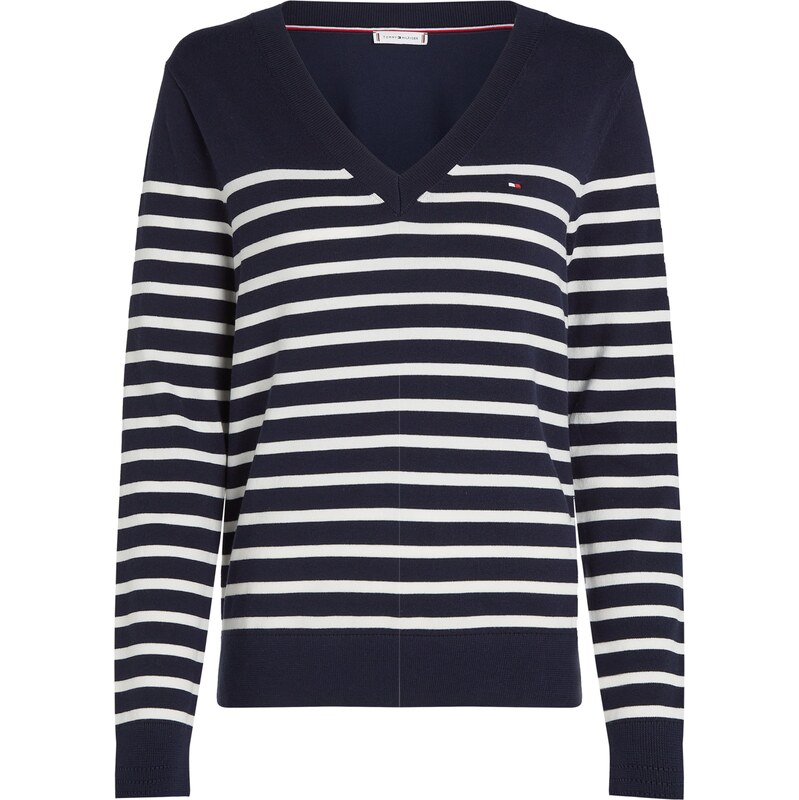 TOMMY HILFIGER Svetr modrá / bílá 103434911