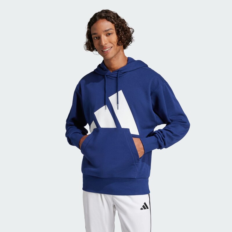 ADIDAS SPORTSWEAR Sportovní mikina 'Essentials' tmavě modrá / bílá