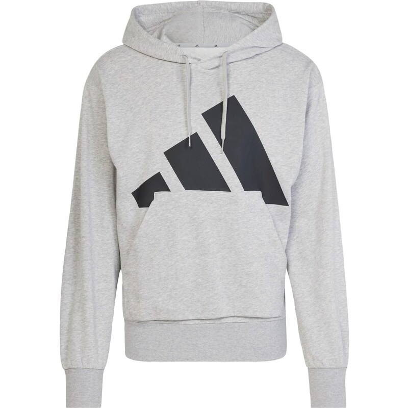 ADIDAS SPORTSWEAR Sportovní mikina 'Essentials' šedý melír / černá