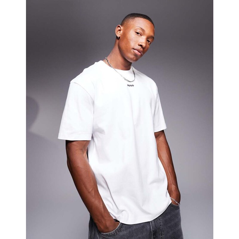 HUGO Red dapolino relaxed fit t-shirt in white