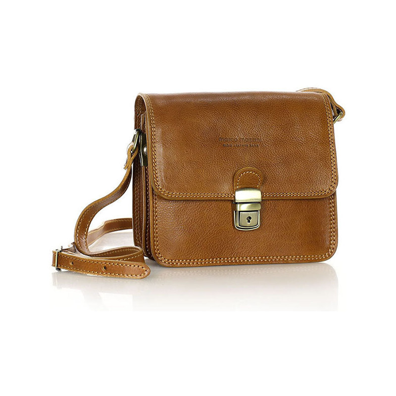 Kožená crossbody kabelka Marco Mazzini MM250 camel