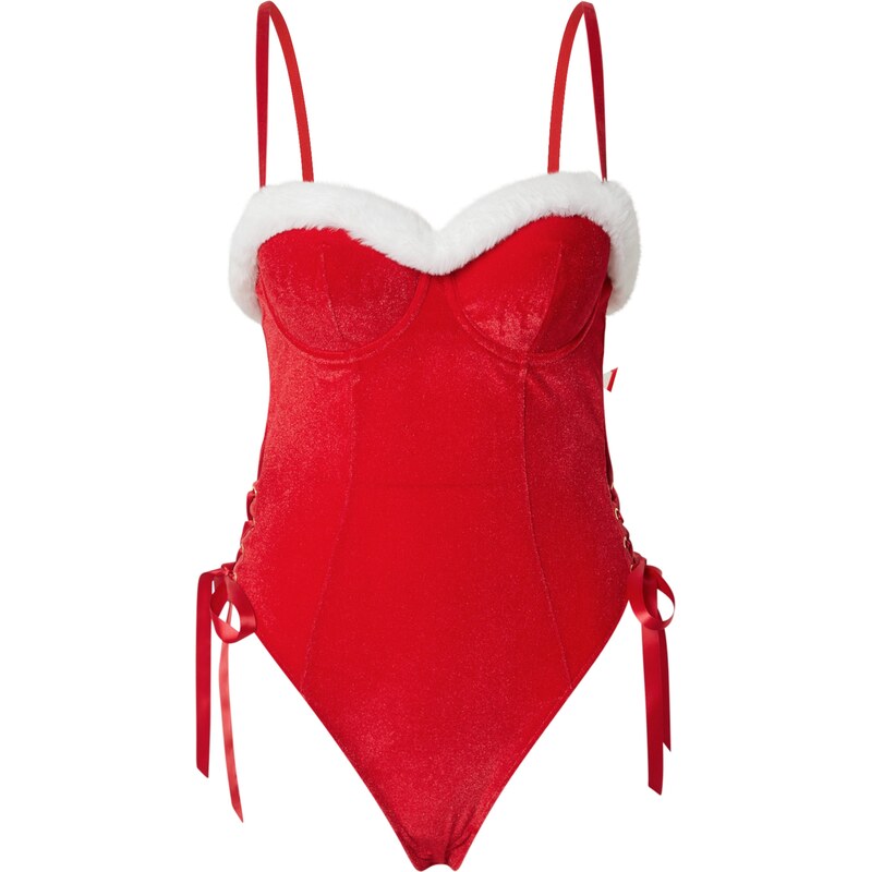 Hunkemöller Body Jovie červená / bílá