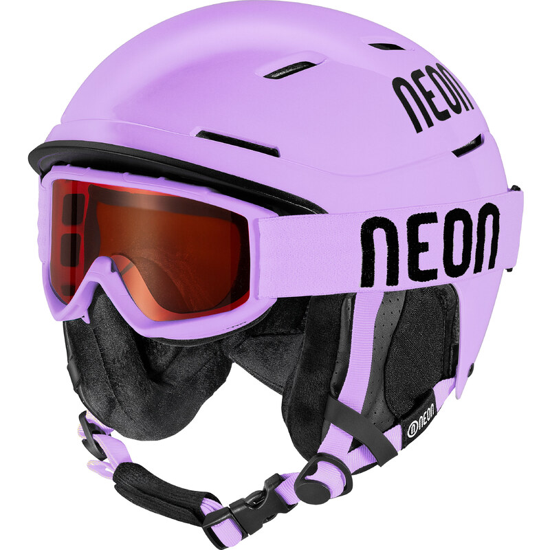 NEON KIT ALPHA SKI HELMET LISEL + FROST SKI GOGGLES