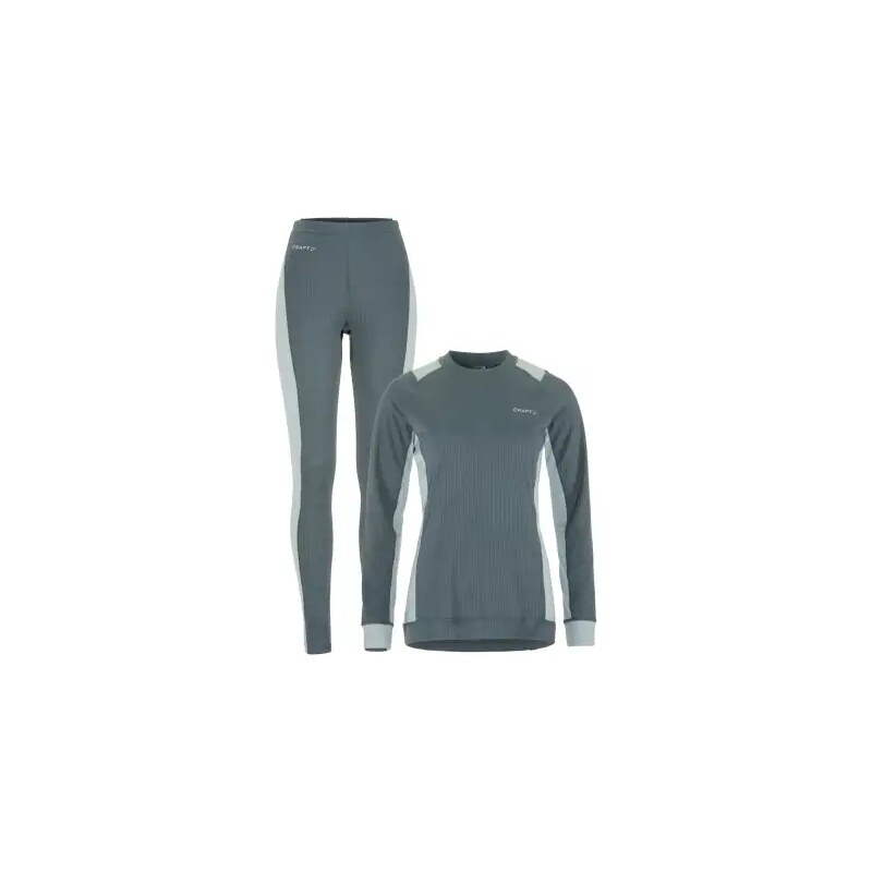 Craft Core Dry Baselayer dámský set triko dlouhý rukáv+kalhoty modrá 103488055