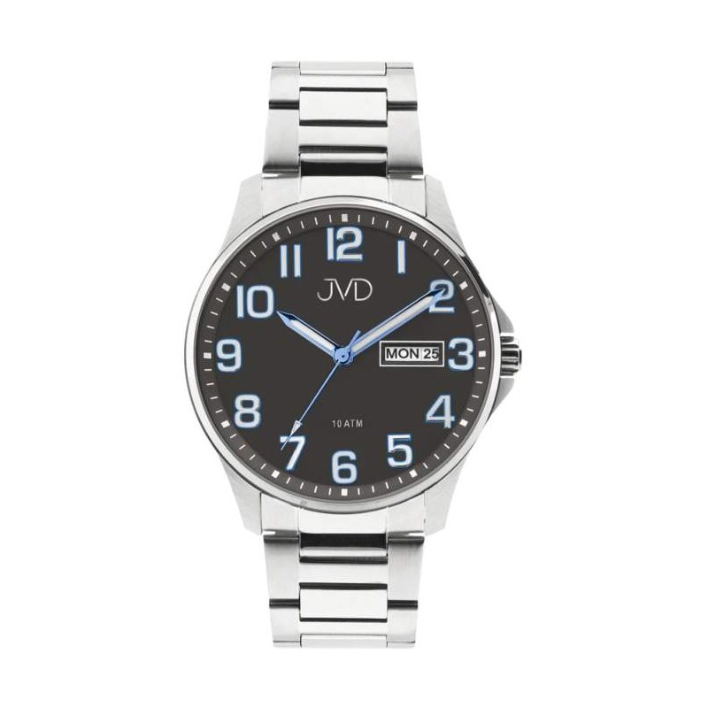 JVD Vodotěsné pánské hodinky s černým číselníkem JVD JE611.7