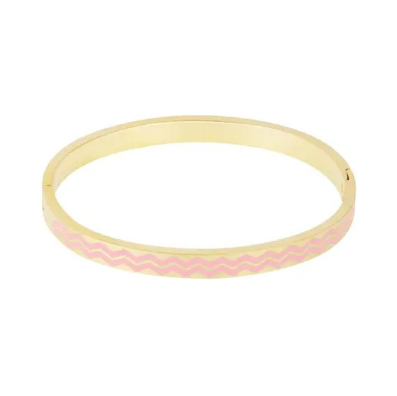 Sylv Pevný náramek WAVES Pink Gold 100404995
