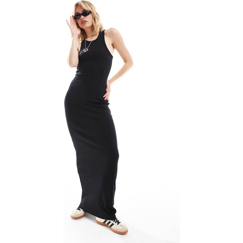 COLLUSION vest maxi dress in black 103490467