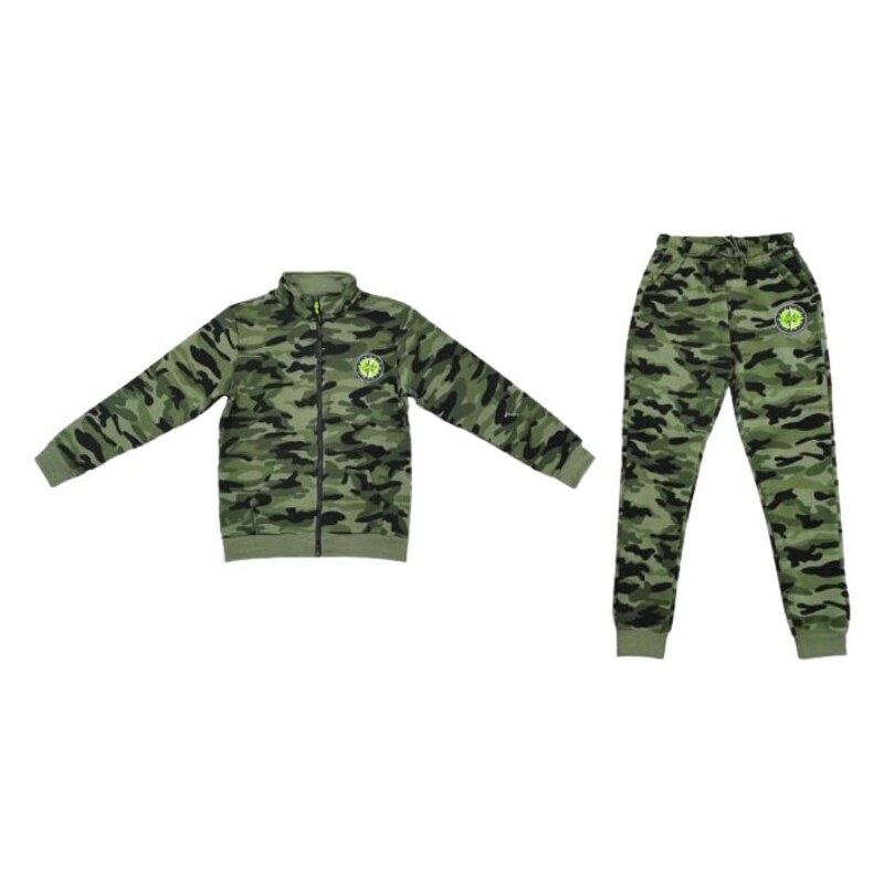 CHLAPECKÁ TEPLÁKOVÁ SOUPRAVA zateplená maskáčová khaki SEZON L3522 100601804