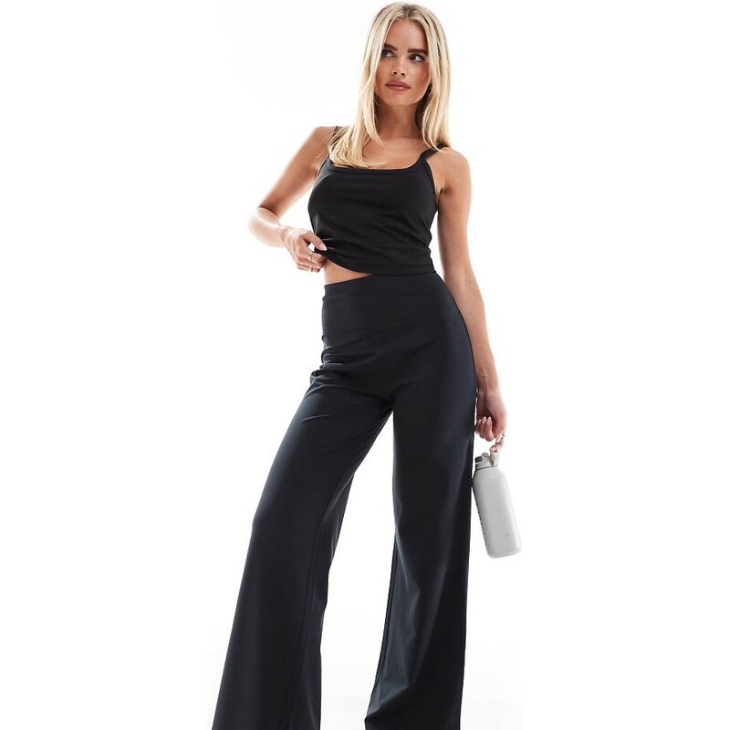 4505 Petite Icon soft touch high waist wide leg dance pant in