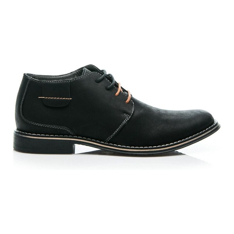 HAKER Zateplené černé stylové boty 42