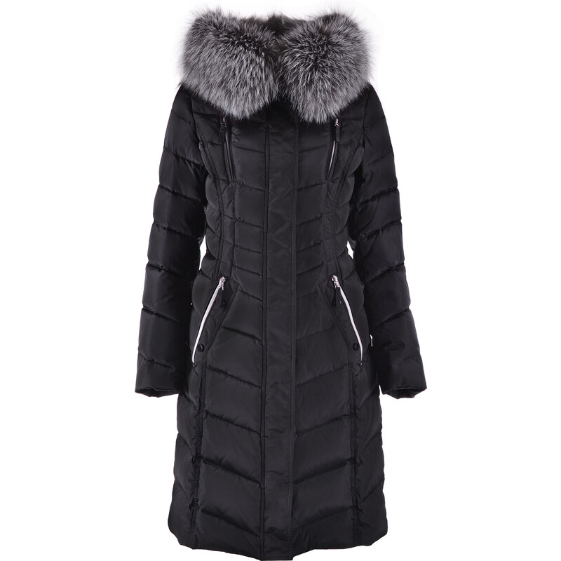 Snowimage Dámský péřový kabát s kožešinou