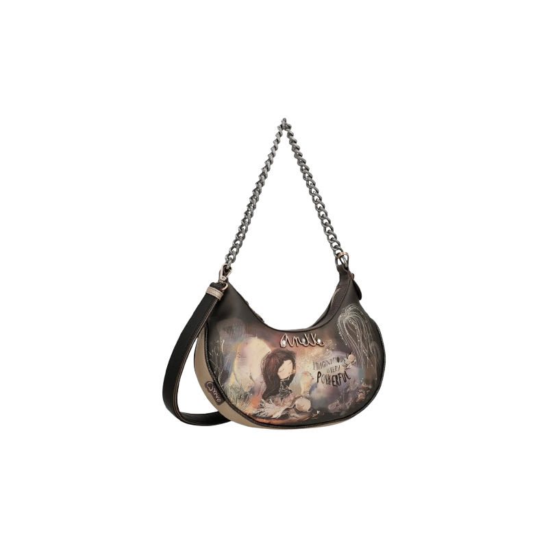 Crossbody kabelka s řetízkem Dreamverse Anekke 39703-448 hnědá 103502527
