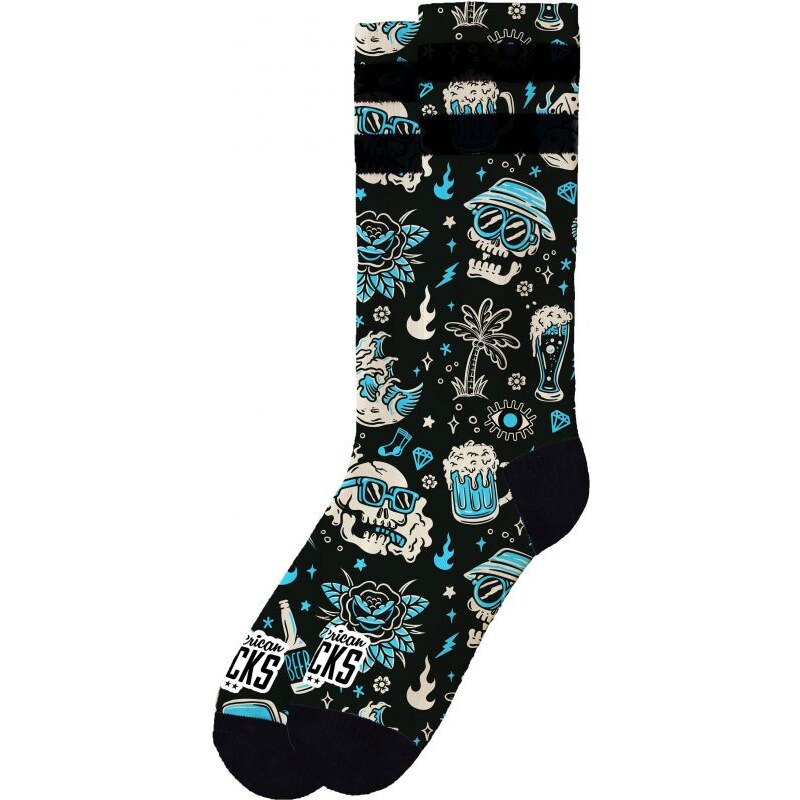 PONOŽKY AMERICAN SOCKS Dopamine - černá -