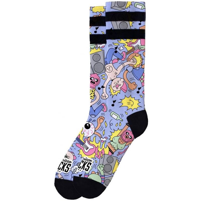 PONOŽKY AMERICAN SOCKS Pogo - fialová -
