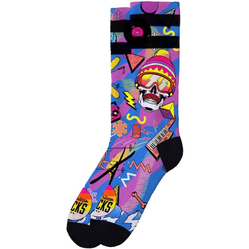 PONOŽKY AMERICAN SOCKS Retro Blizzard - fialová -