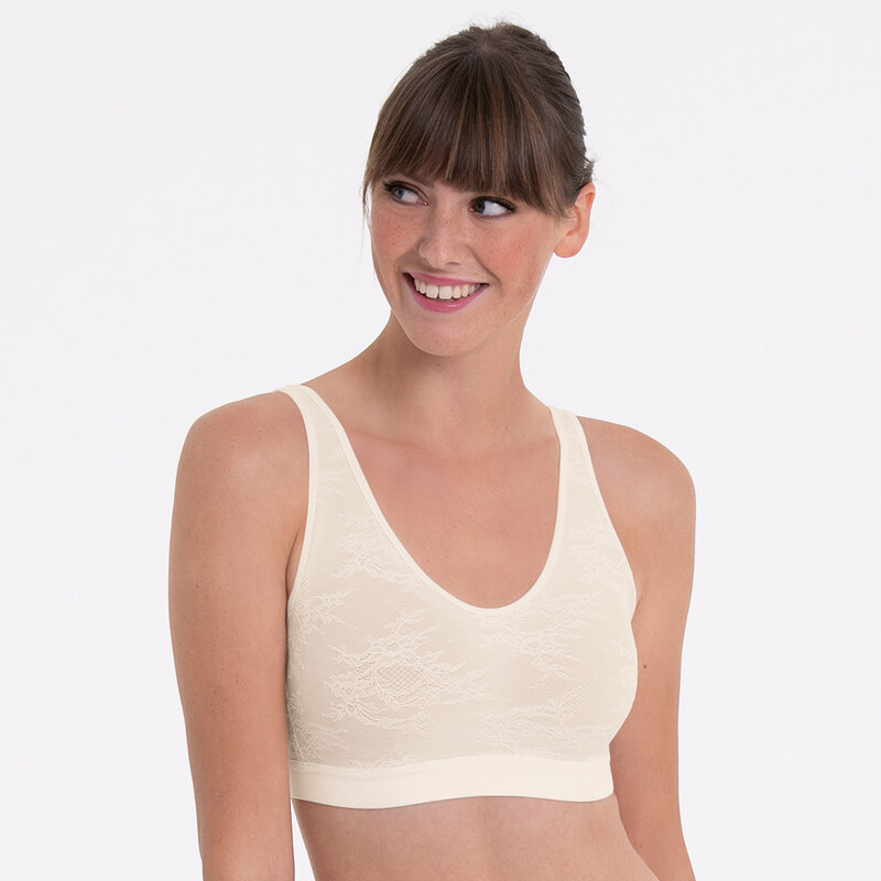 Essential Lace pooperační braletka s pěnovou výztuží 4700X crystal - 103528856