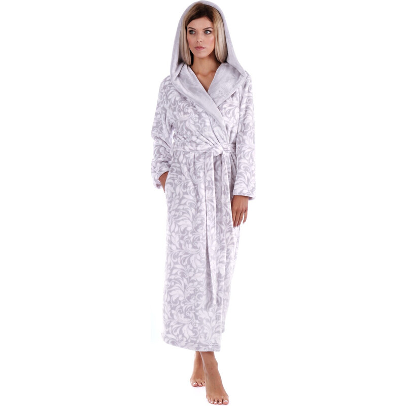 Flora s kapucí model 20647525 grey vzor - Vestis