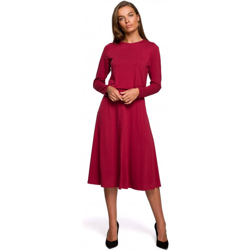 Dámské šaty S234 Cherry červená - Stylove 100024339