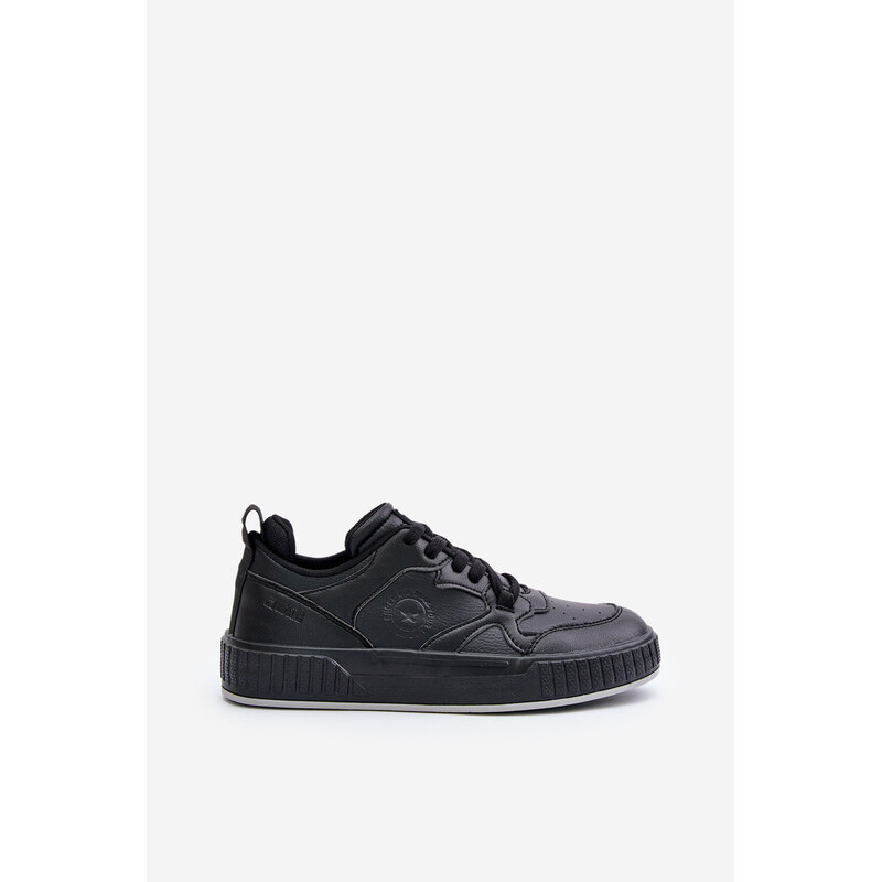 Big Star Shoes Pánské Tenisky Z Eko Kůže Big Star OO174004 Černé