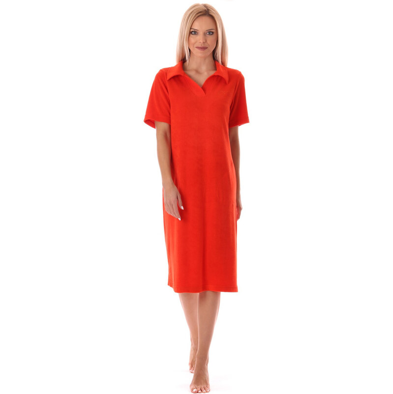 Dámské šaty Bari s límečkem cherry tomato - Vestis 101675752