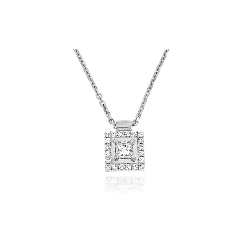Zlatnictví U Kostela Diamantový náhrdelník z bílého zlata 38716 103533833