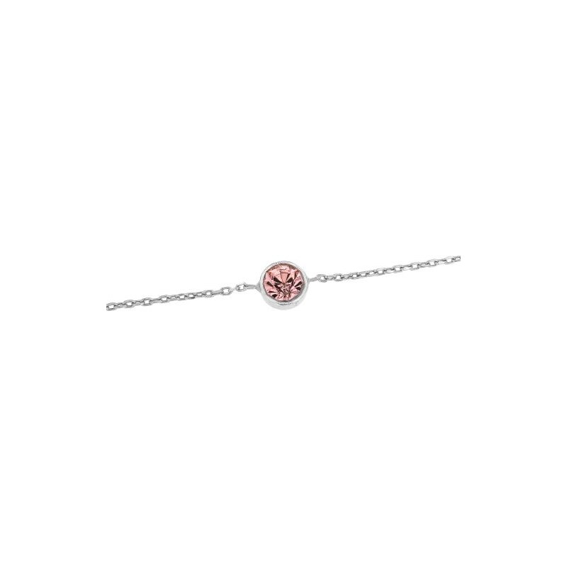 Zlatnictví U Kostela Stříbrný dámský náhrdelník růžový kámen N 103533892